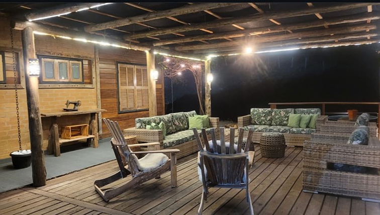 Imagem dos cômodos da casa Oribá Refúgio em São Bento do Sapucaí